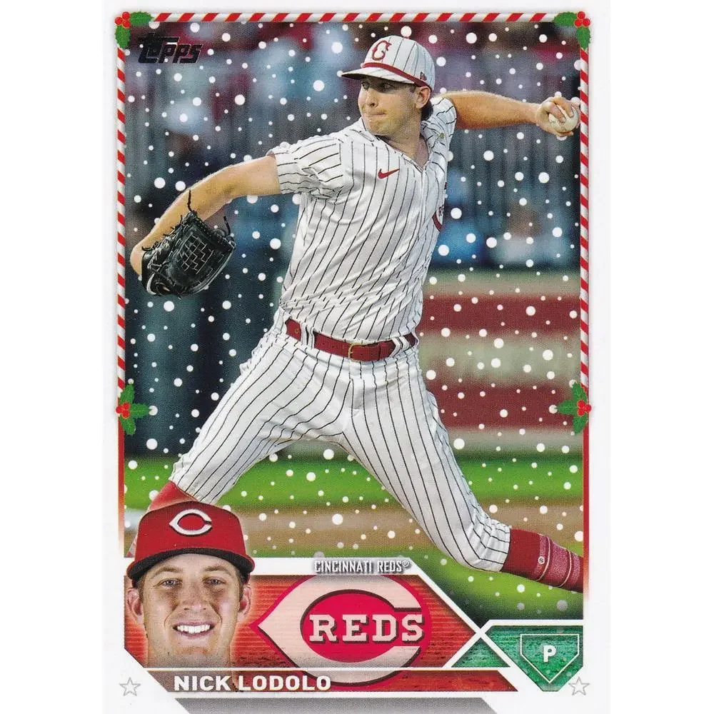 2023 Topps Holiday Nick Lodolo H104 Cincinnati Reds
